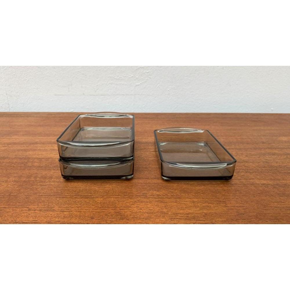 Mid-Century Danish Cabaret Glass Trays from Holmegaard, 1960s, Set of 3, in Very Good conditions. Designed 1960 to 1969 official proof of authenticity such as vintage catalogs, designer records.

Additional information:
Materials: Glass
Styles: