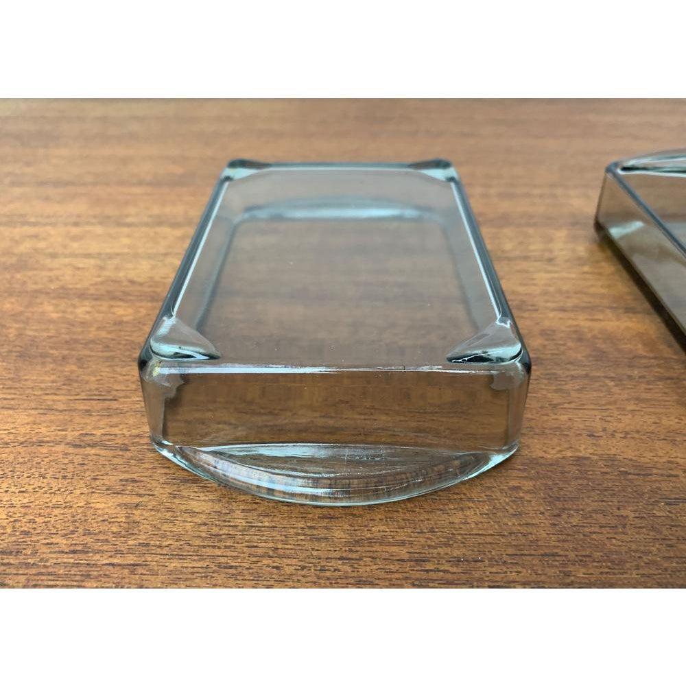 Set of 3 Mid-Century Danish Cabaret Glass Trays from Holmegaard, 1960s For Sale 2