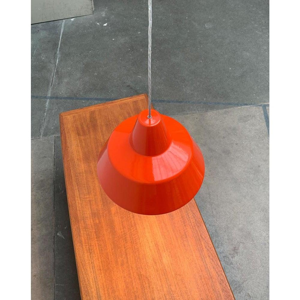 XX secolo Set di 3 lampade a sospensione Emaille Amatur danesi di metà secolo, anni '60 in vendita