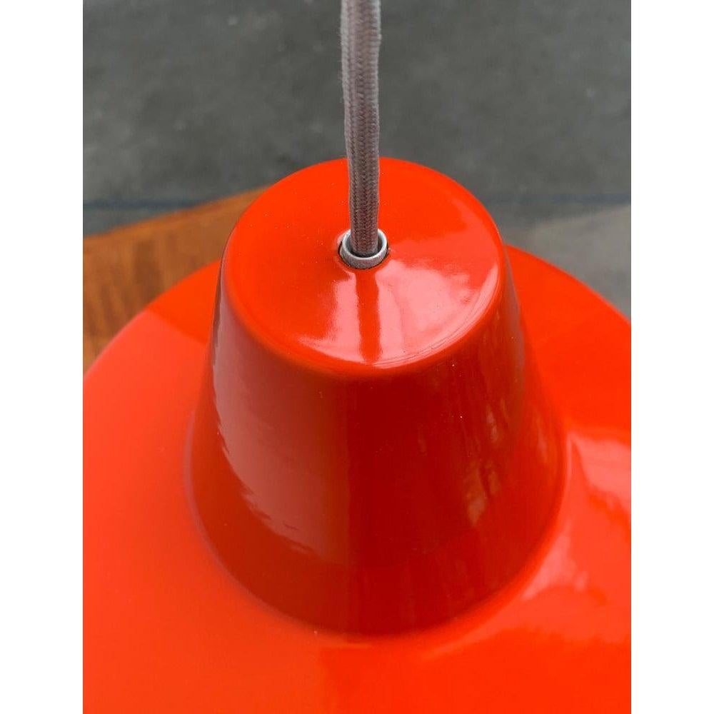 Set di 3 lampade a sospensione Emaille Amatur danesi di metà secolo, anni '60 in vendita 1