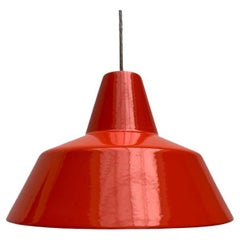 Set of 3 Mid-Century Danish Emaille Amatur Pendant Lamps, 1960s