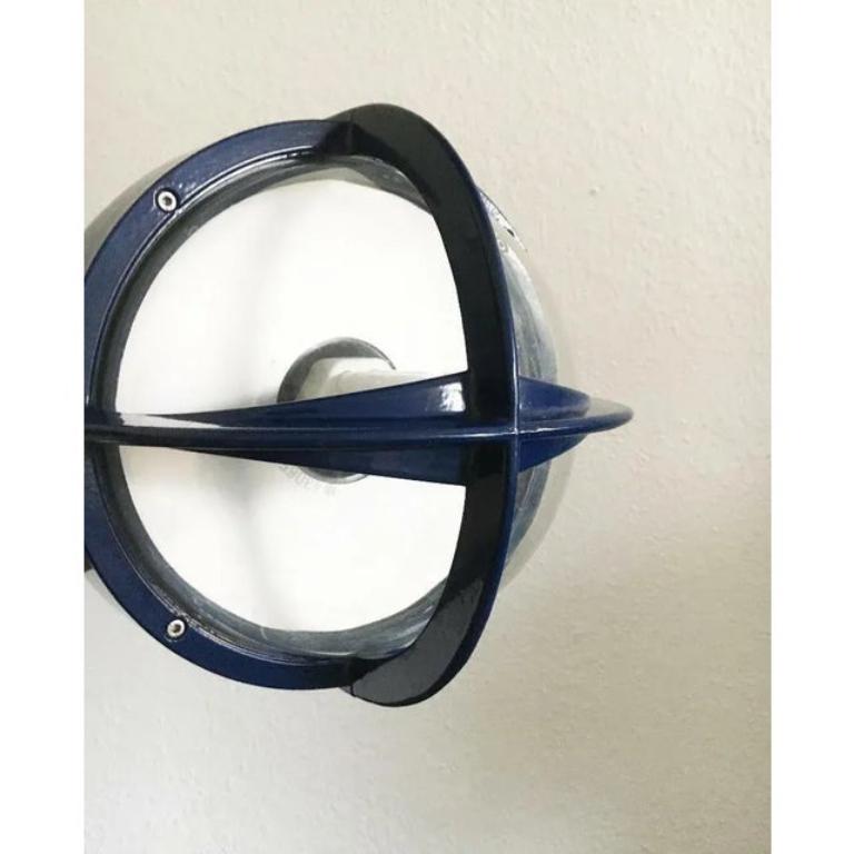 Set of 3 Mid-Century Danish Model Pirat Metal Outdoor Wall Lamps In Excellent Condition For Sale In Hamburg, DE