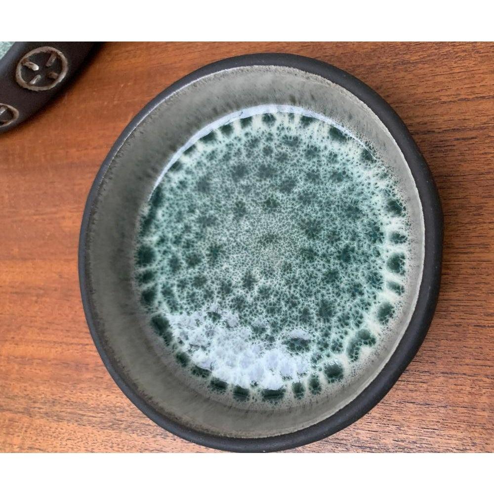 XX secolo Set di 3 ciotole in Studio Pottery danese di metà secolo di Frank Keramik, anni '60 in vendita