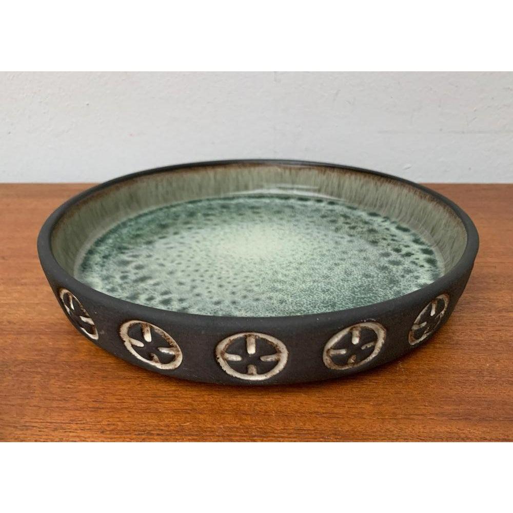 Ceramica Set di 3 ciotole in Studio Pottery danese di metà secolo di Frank Keramik, anni '60 in vendita