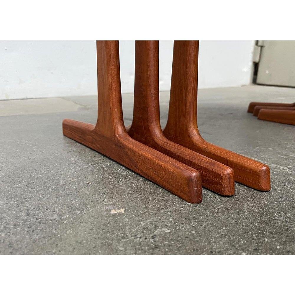 Set of 3 Mid-Century Danish Teak Nesting Tables from Vildbjerg Møbelfabrik, 960s For Sale 5