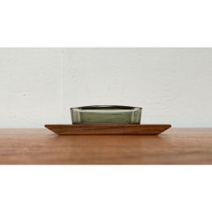 Set of 3 Mid-Century Danish Teak Tray with Glasses, 1960s