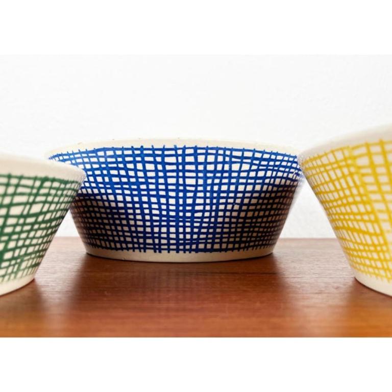 Set of 3 Mid-Century German Ceramic Bowls from Limburg, 1960s For Sale 6