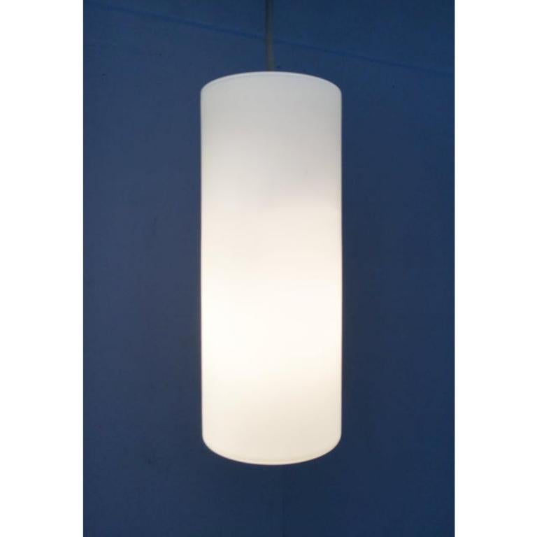 Set di 3 lampade a sospensione in vetro tedesco di metà secolo da Limburg, anni '60 In condizioni buone in vendita a Hamburg, DE