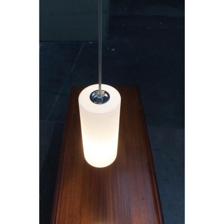 Metallo Set di 3 lampade a sospensione in vetro tedesco di metà secolo da Limburg, anni '60 in vendita