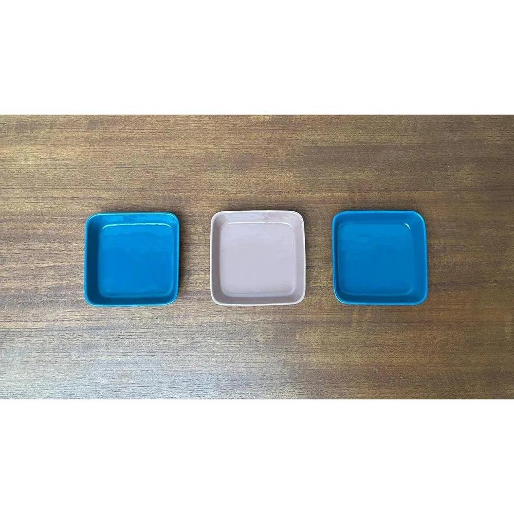 Juego de 3 cuencos alemanes minimalistas de mediados de siglo, resistentes al calor y brillantes, años 60 en venta 3