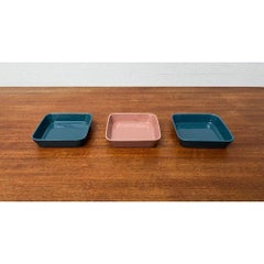 Set di 3 ciotole minimaliste tedesche di metà secolo, anni '60, resistenti al calore.