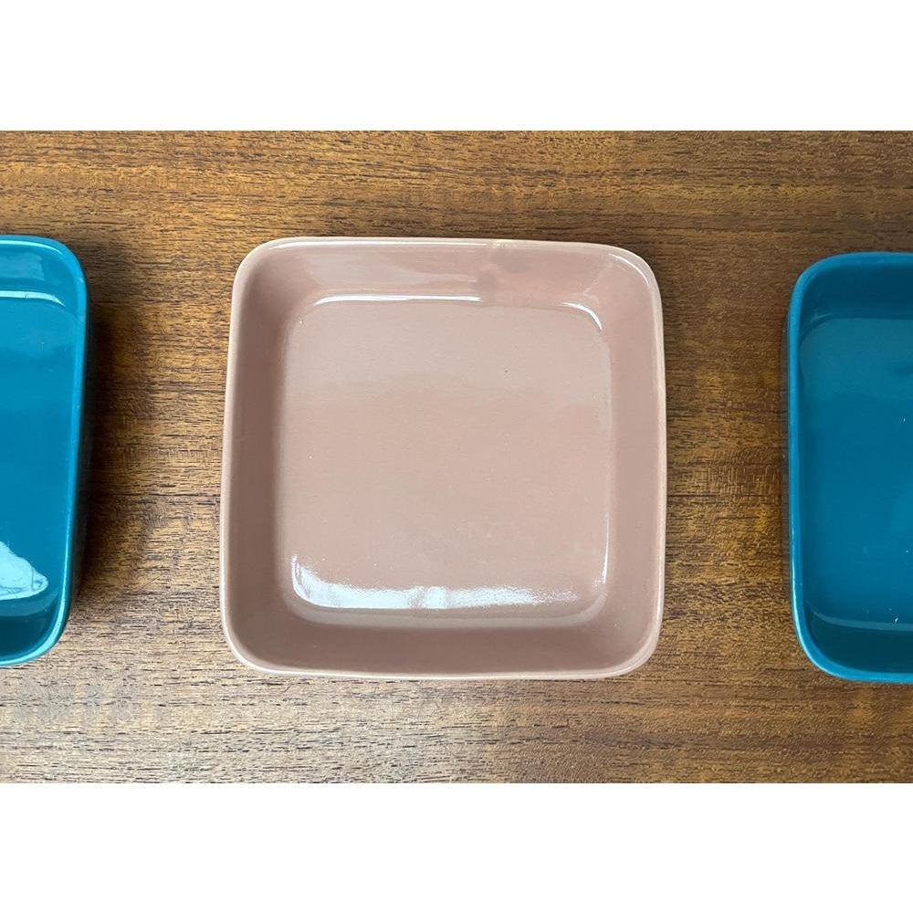 Juego de 3 cuencos alemanes minimalistas de mediados de siglo, resistentes al calor y brillantes, años 60 siglo XX en venta