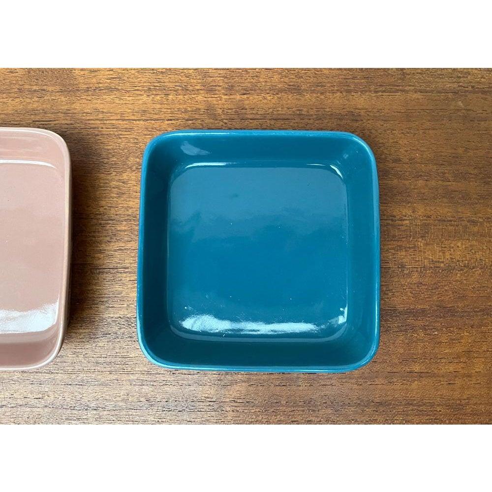Juego de 3 cuencos alemanes minimalistas de mediados de siglo, resistentes al calor y brillantes, años 60 Cerámico en venta