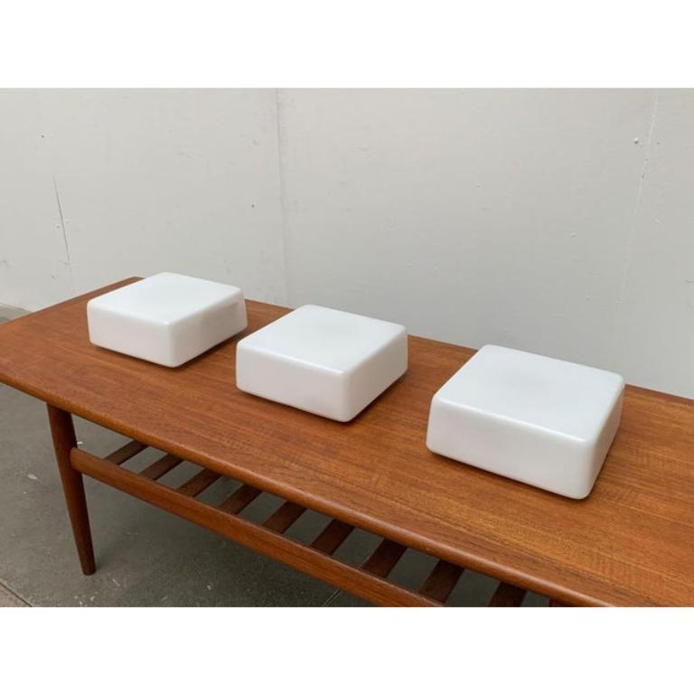 Set di 3 lampade da parete o da soffitto minimaliste tedesche di metà secolo di Rzb in vendita 3