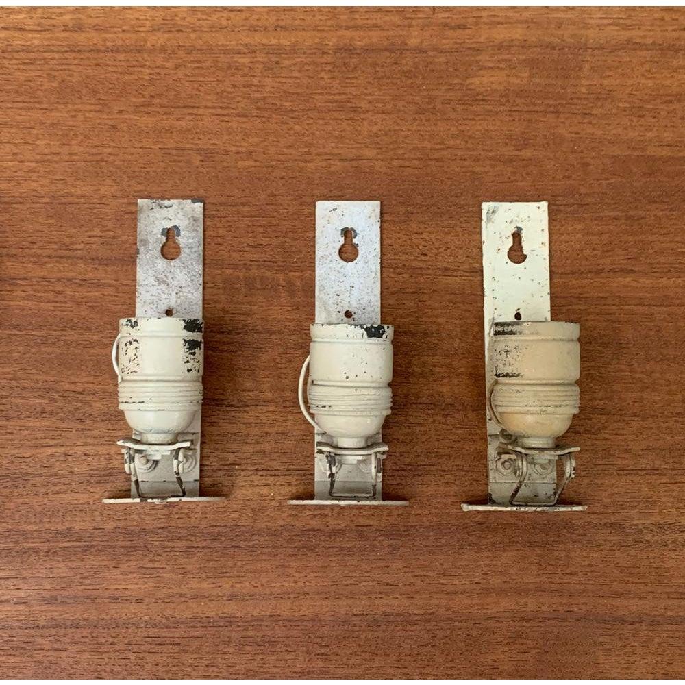 Juego de 3 apliques alemanes de cristal Muschel de mediados de siglo, Wilhelm Wagenfeld, años 50 en venta 4