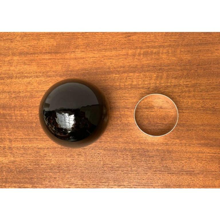 Mid-Century Modern Set of 3 Mid-Century German Space Age Glass Ball Bowl from Quist, 1960s For Sale