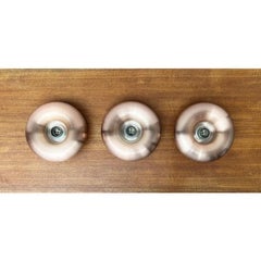 Set of 3 Mid-Century German Space Age Mushroom Wall Lamps from Teka, 1960s