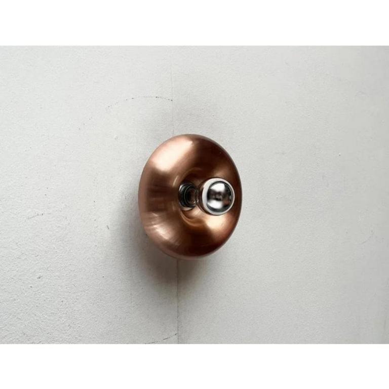 Juego de 3 lámparas de pared en forma de seta de la era espacial alemana de mediados de siglo de Teka, años 60 Moderno de mediados de siglo en venta