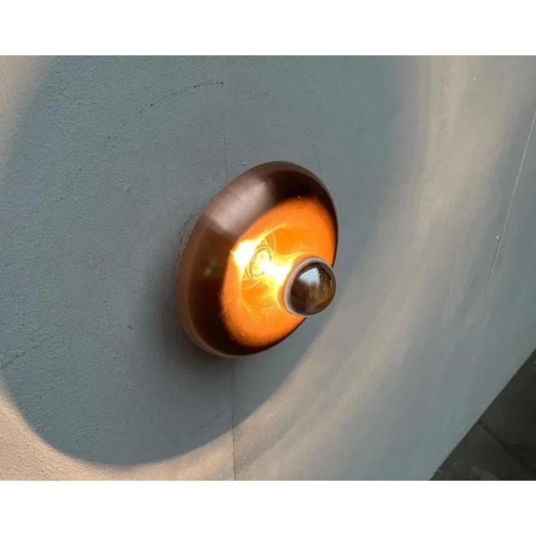 Juego de 3 lámparas de pared en forma de seta de la era espacial alemana de mediados de siglo de Teka, años 60 siglo XX en venta