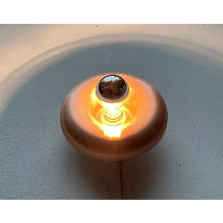Juego de 3 lámparas de pared en forma de seta de la era espacial alemana de mediados de siglo de Teka, años 60 Metal en venta