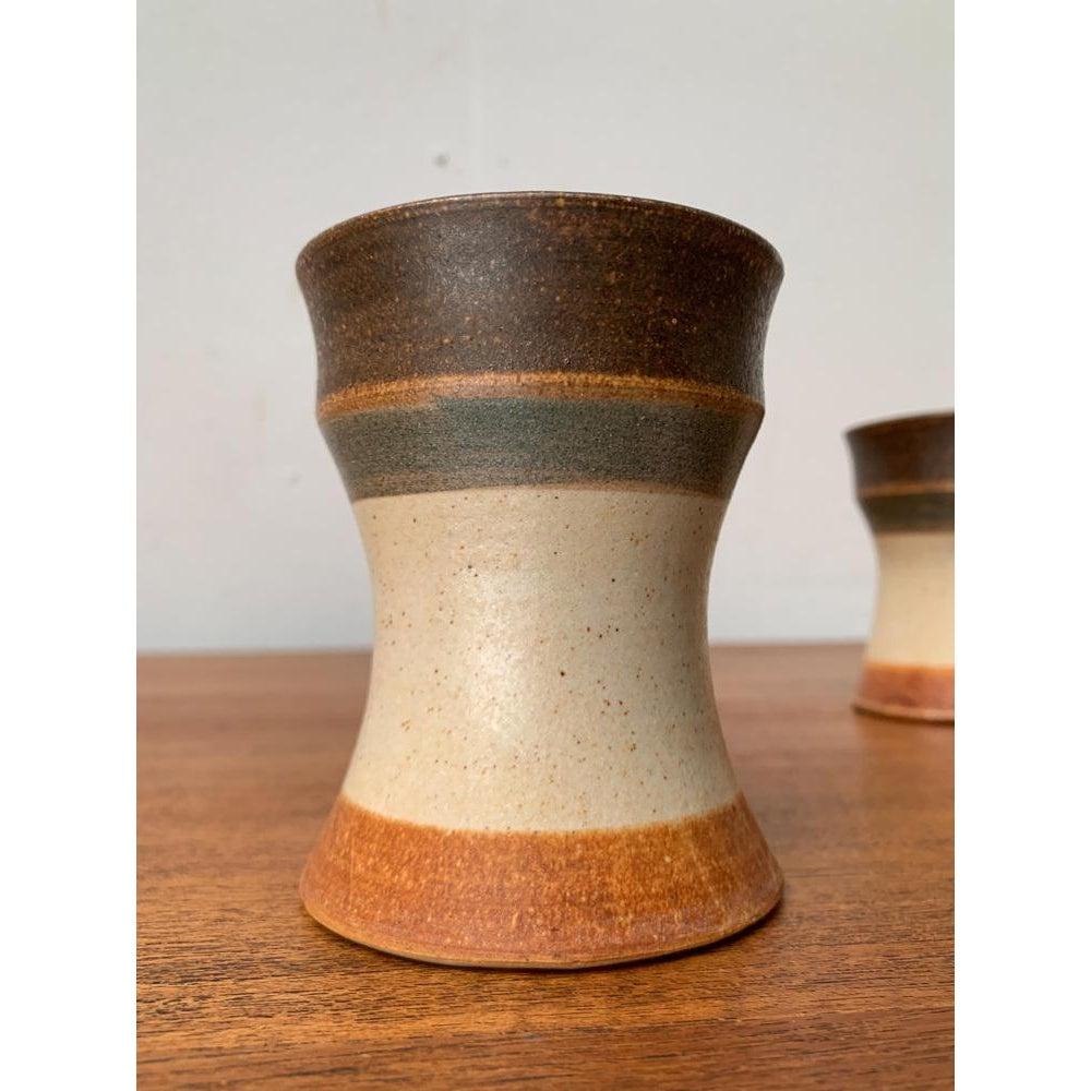 Set of 3 Mid-Century German Studio Pottery Mugs from Inseltöpferei, 1960s In Excellent Condition For Sale In Hamburg, DE