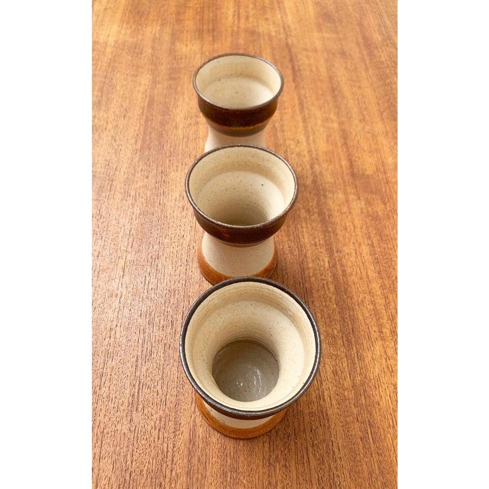 Set of 3 Mid-Century German Studio Pottery Mugs from Inseltöpferei, 1960s For Sale 1