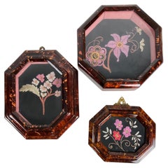 Retro Set of 3 Mid-century Italian Frames, 1950s