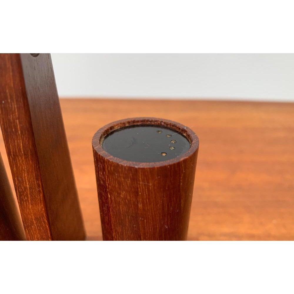 Juego de 3 pimenteros y saleros italianos de teca de mediados de siglo de Anri Form, Italia en venta 5