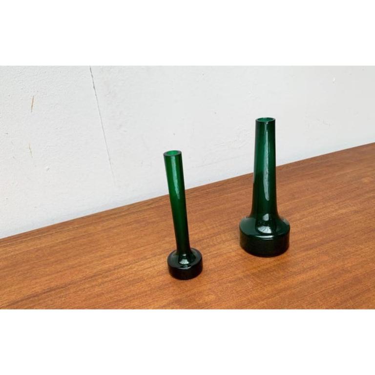 Set di 3 vasi di vetro minimalisti di metà secolo, anni '60 in vendita 4