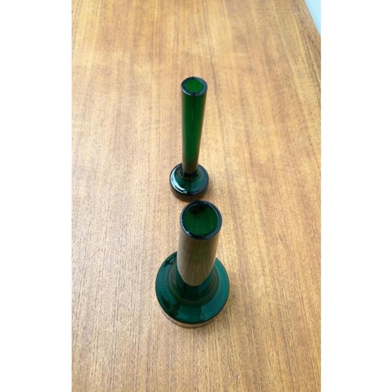 Set di 3 vasi di vetro minimalisti di metà secolo, anni '60 in vendita 6