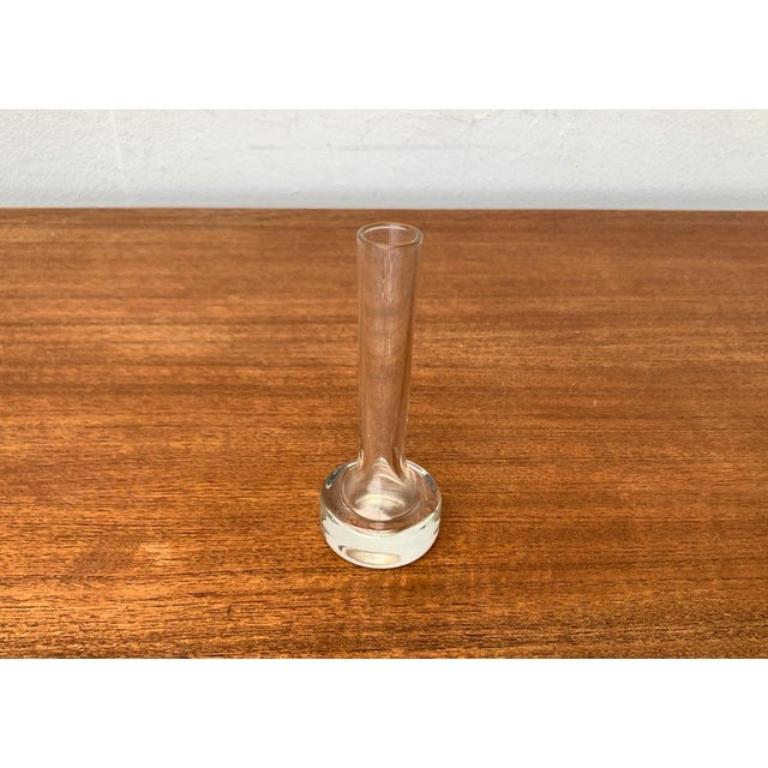 Vetro Set di 3 vasi di vetro minimalisti di metà secolo, anni '60 in vendita