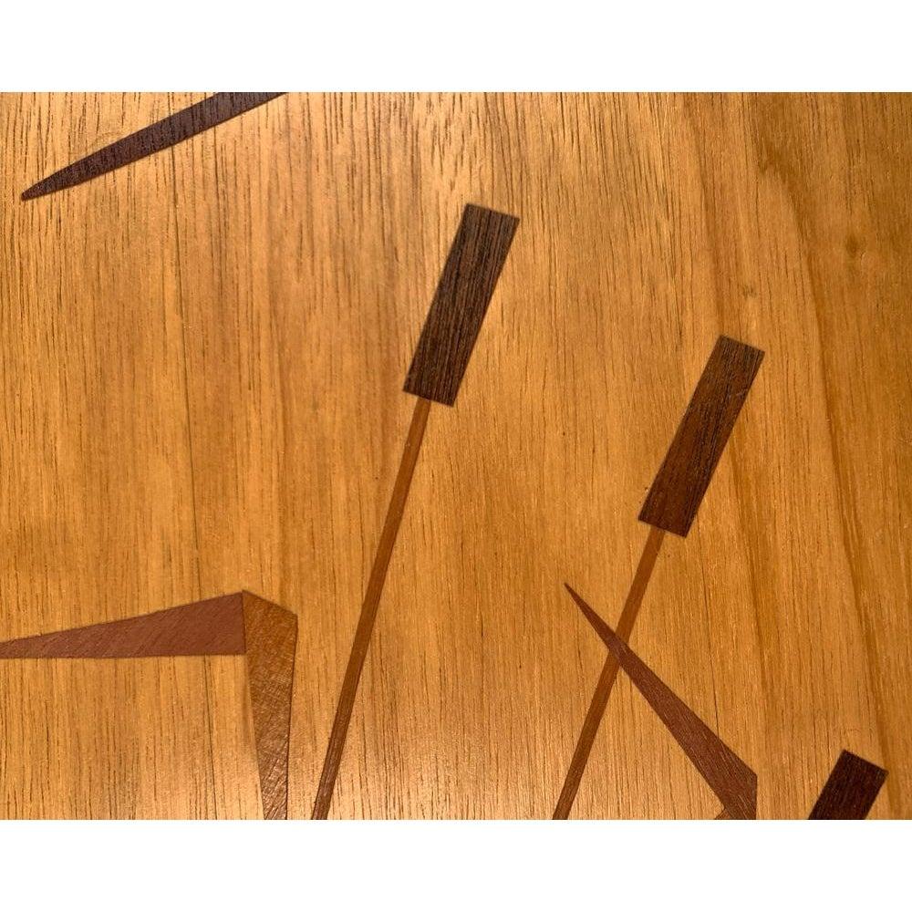 Set of 3 Mid-Century Minimalist Wooden Wall Plaques, 1960s In Excellent Condition For Sale In Hamburg, DE