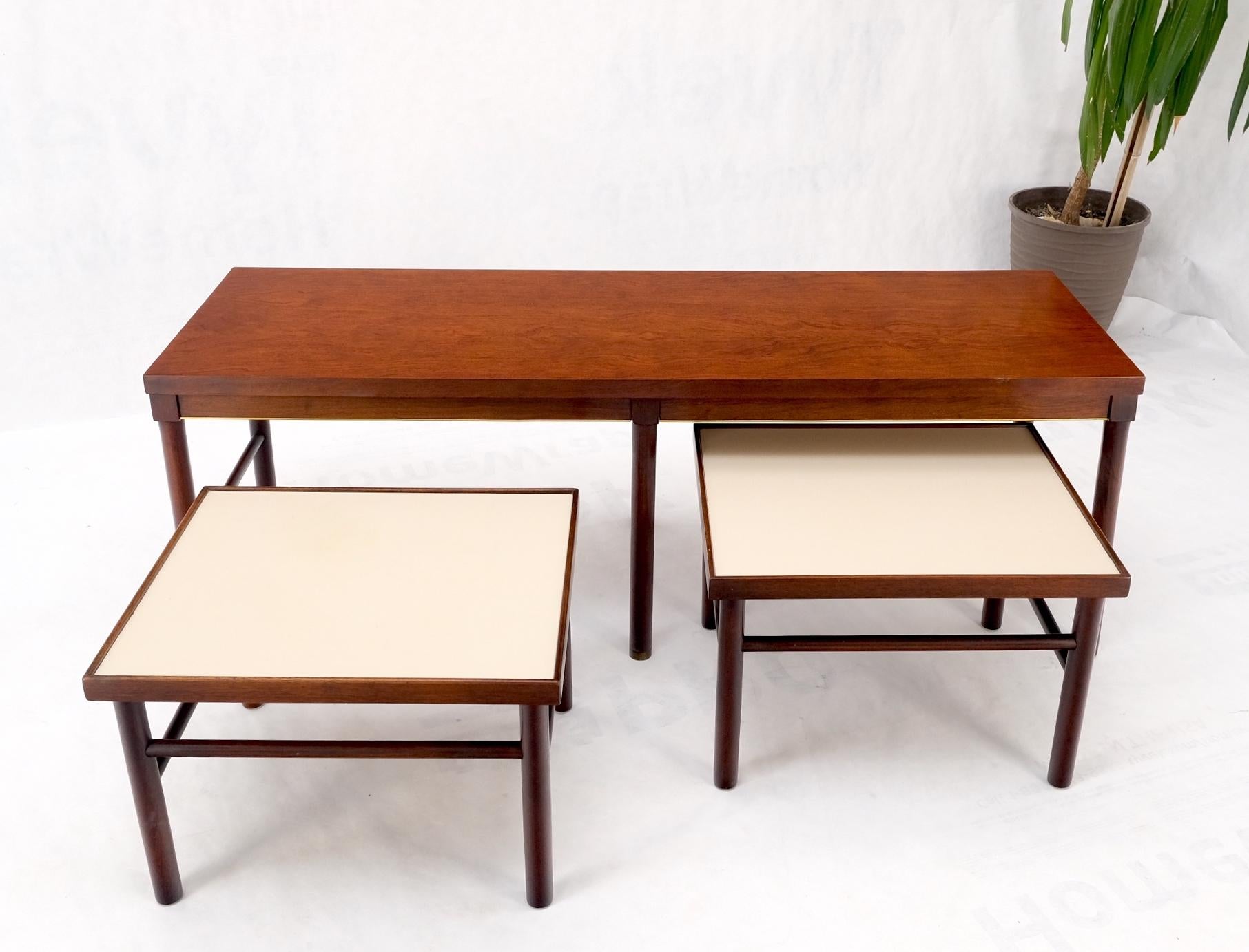 Set of 3 Mid Century Modern Nesting Coffee Side End Occasional Tables MINT! For Sale 4