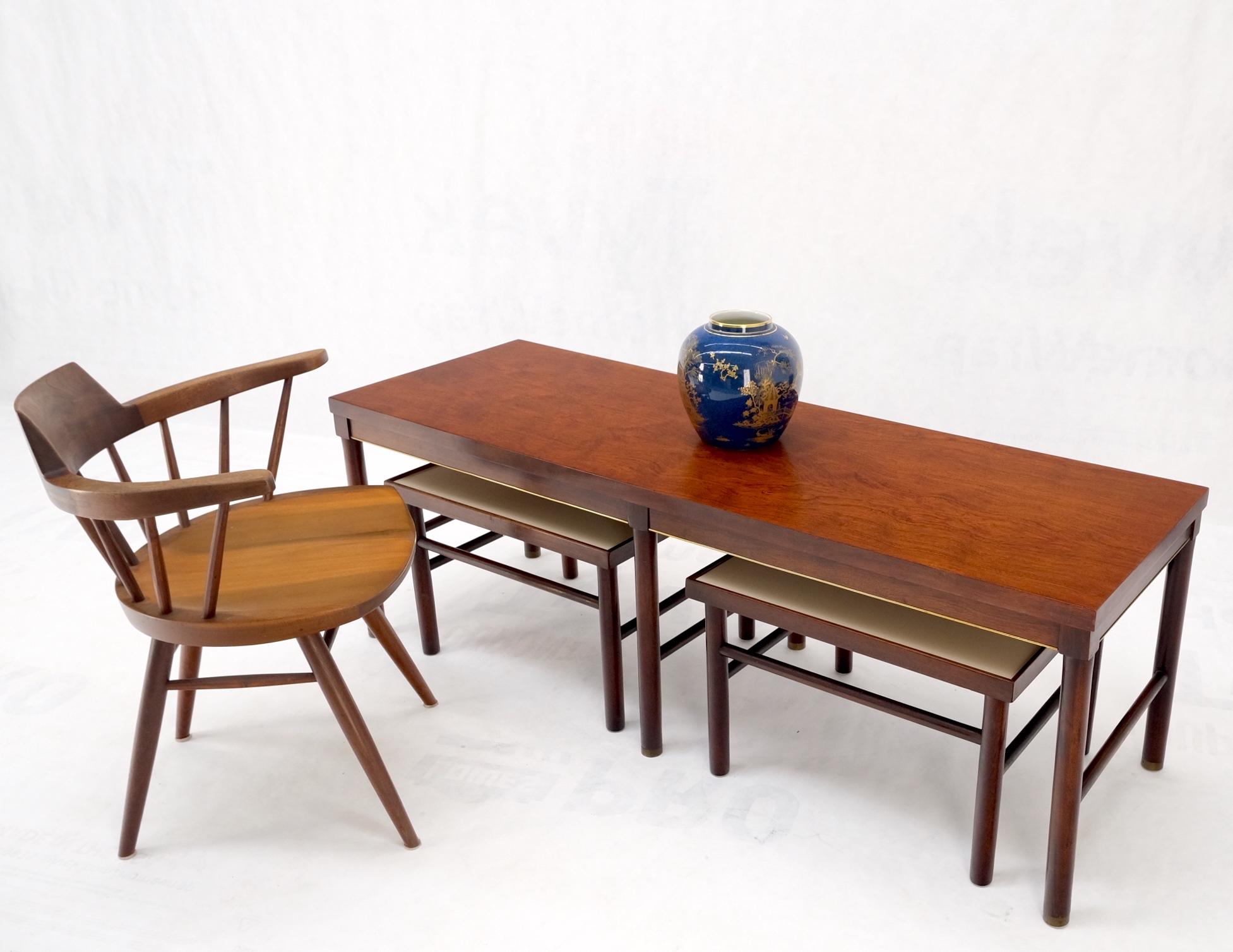 Set of 3 Mid Century Modern Nesting Coffee Side End Occasional Tables MINT! For Sale 6