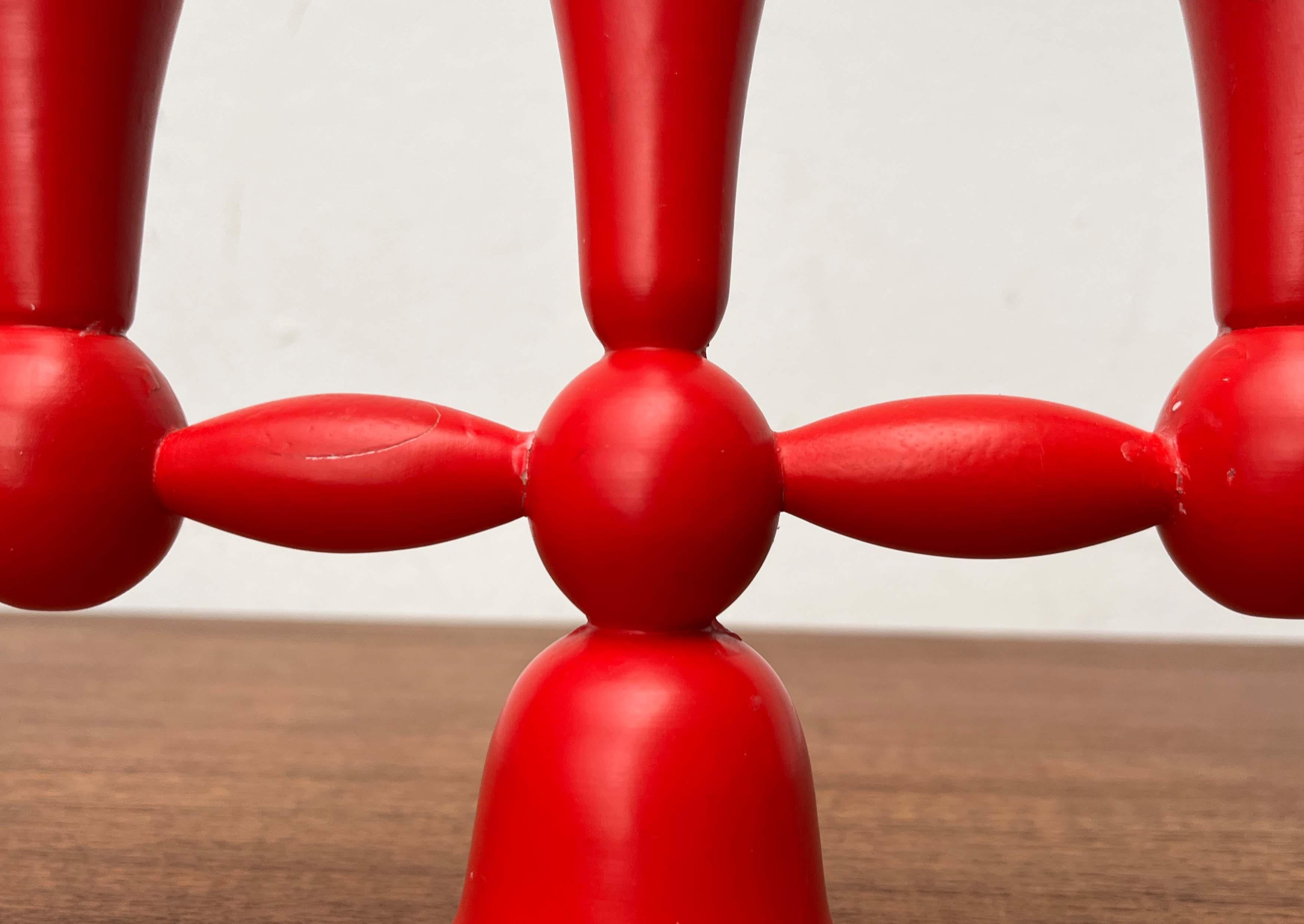 Set di 3 portacandele in legno rosso di Aarikka, Finlandia, 1960 in vendita 8