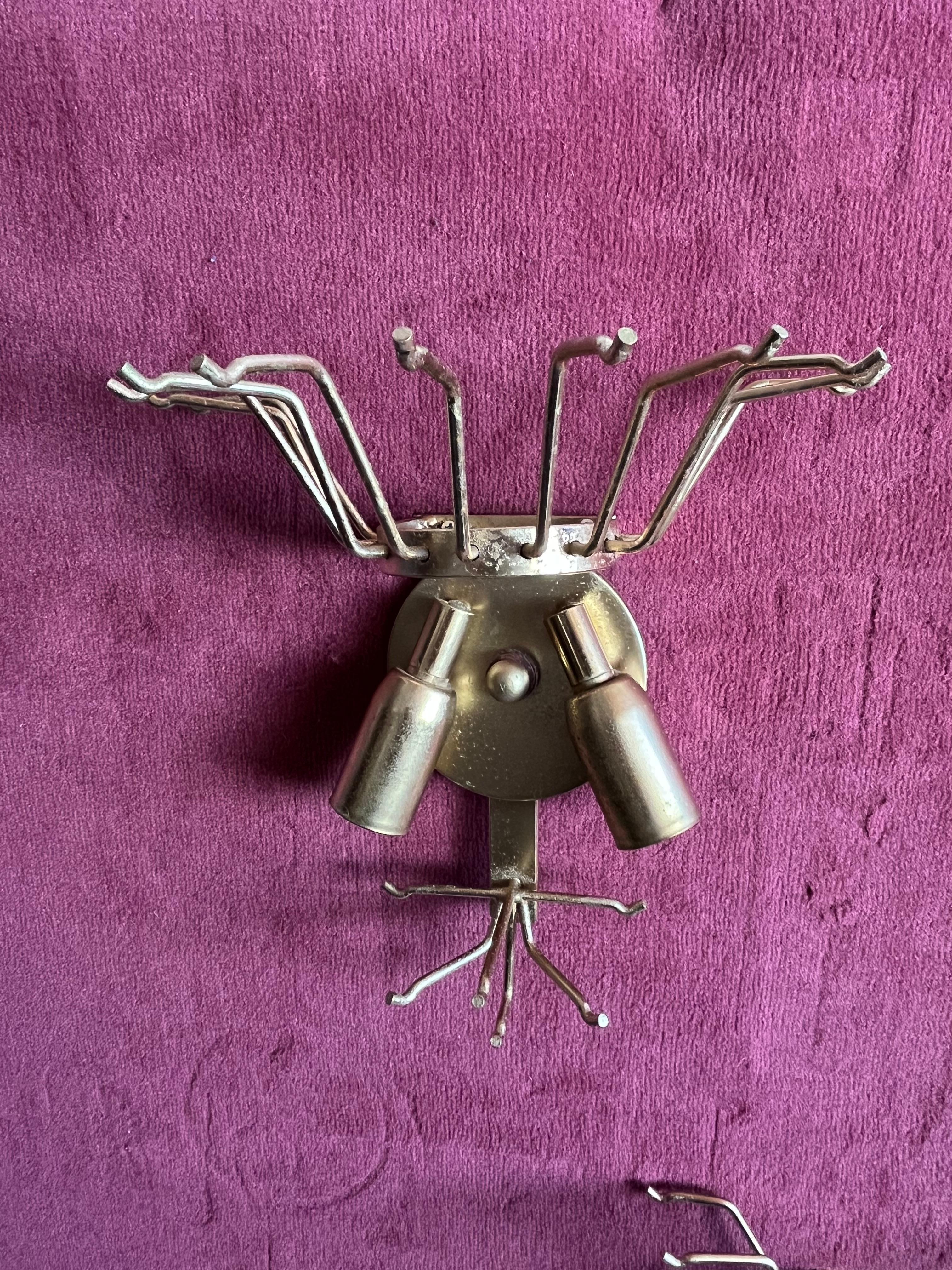 Set di 3 lampade da parete a trifoglio in vetro di Murano della metà del secolo scorso attribuite a Venini, anni '50 in vendita 5