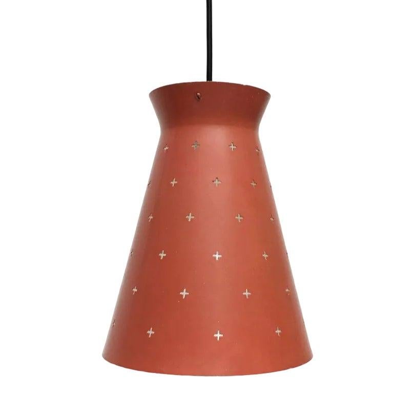 Set of 3 Mid-Century Perforated Metal Pendant Lamp, 1960s