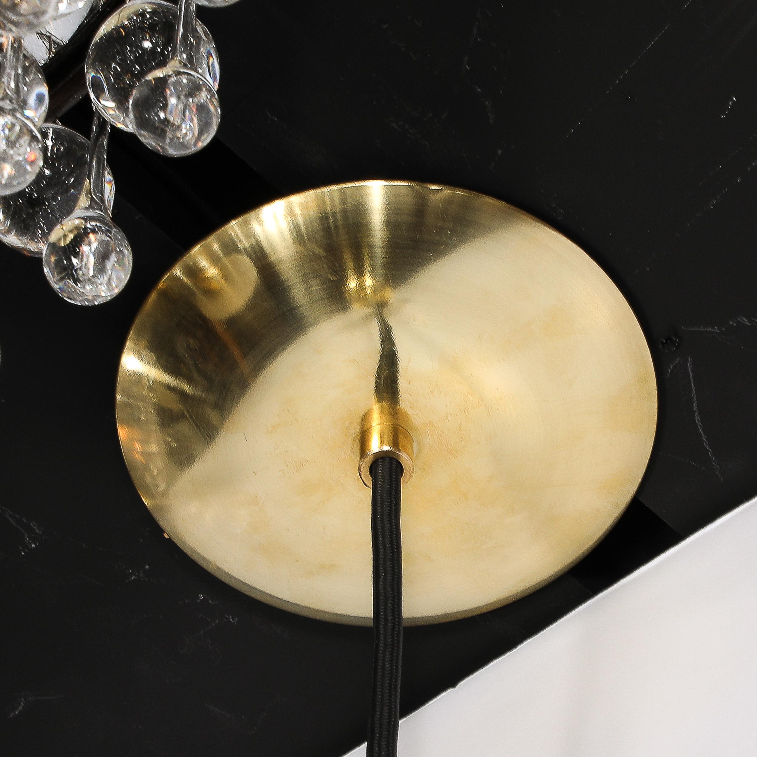 Metà XX secolo Set di 3 lampadari a sospensione in ottone lucido del Mid-Century di Hans-Agne Jakobsson in vendita