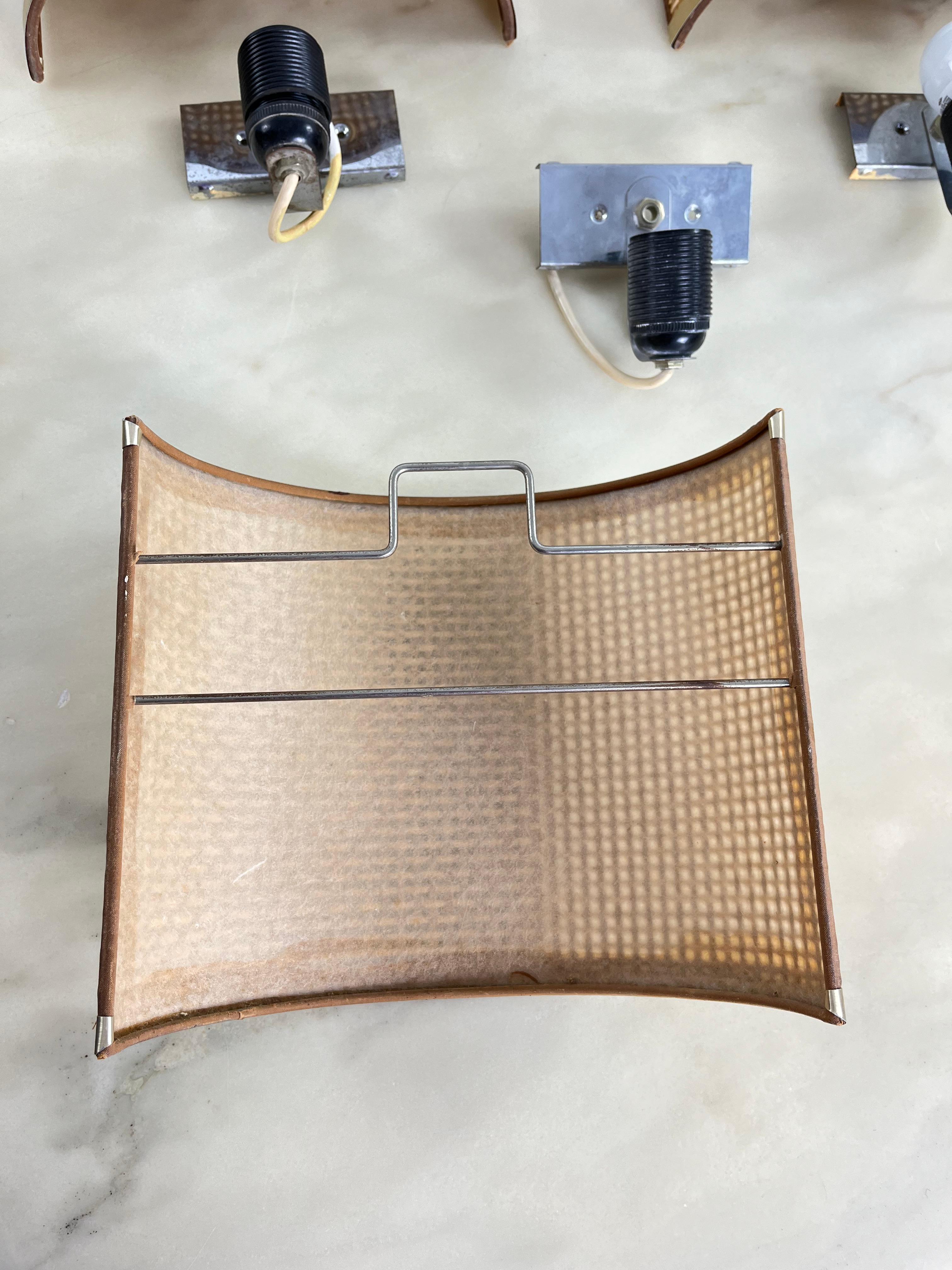 Set von 3 Rattan-Wandleuchten/Scheiben aus der Mitte des Jahrhunderts  1960s im Angebot 4