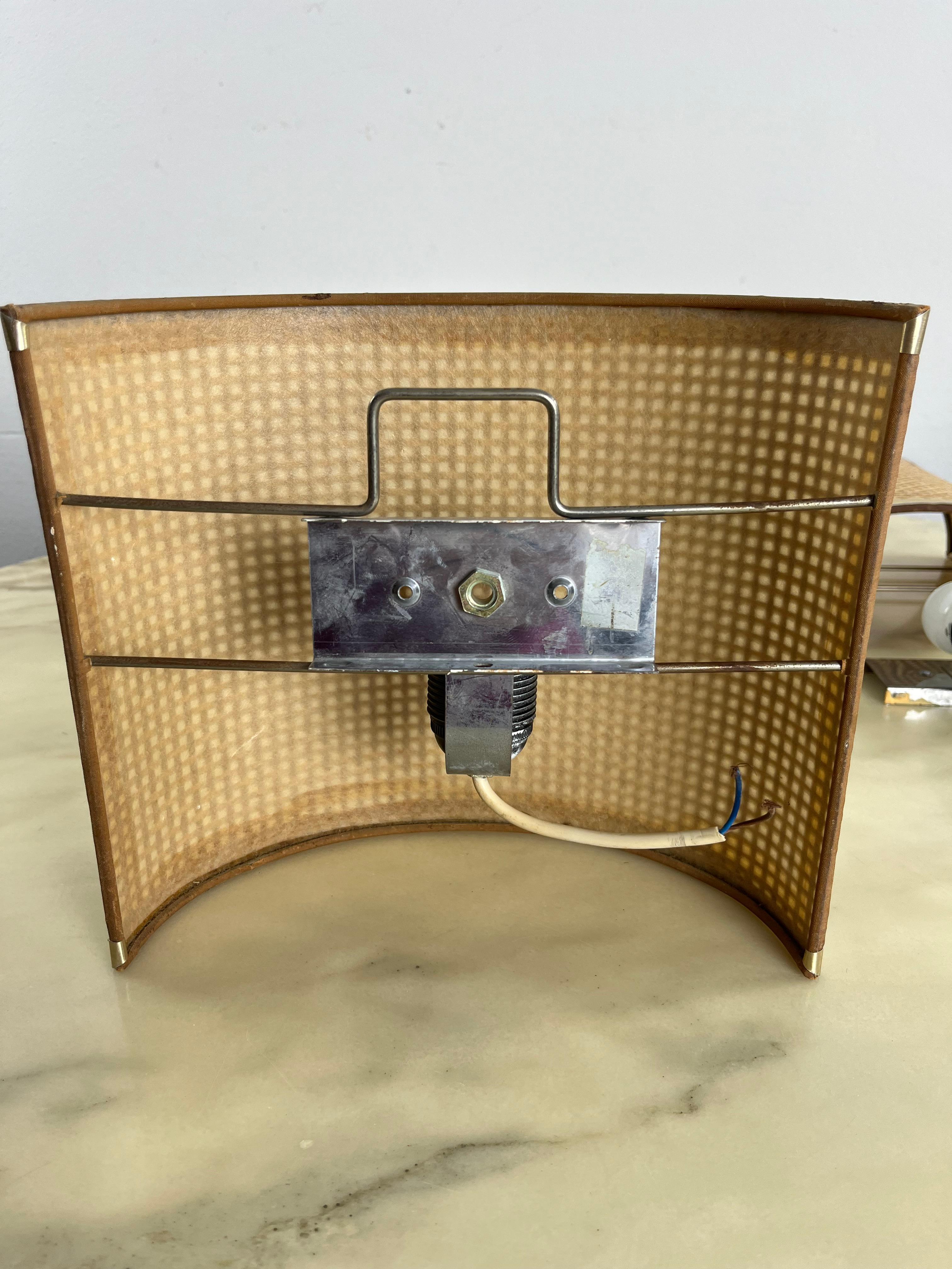 Set von 3 Rattan-Wandleuchten/Scheiben aus der Mitte des Jahrhunderts  1960s im Angebot 2