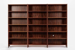 3er-Set skandinavischer Bücherregale im Mid-Century-Modern-Stil aus Palisanderholz