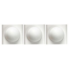 Set di 3 lampade da parete austriache dell'era spaziale di metà secolo, anni '60