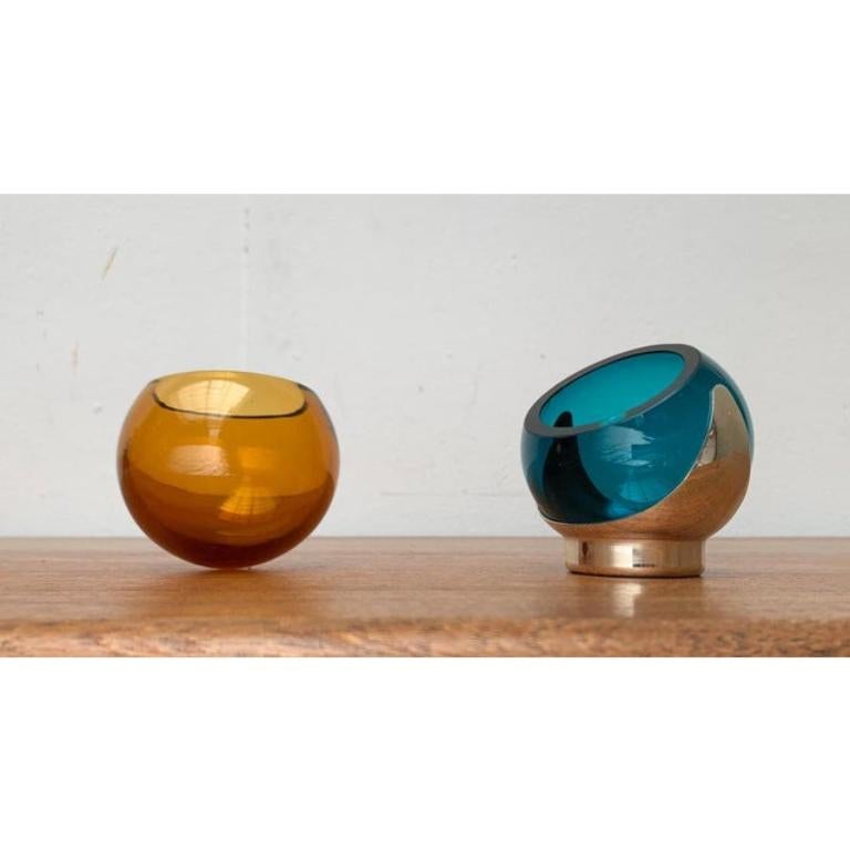 Mid-Century Space Age German Art Deco Bowls from Quist, 1960s, Set of 3, in Very Good conditions. Designed 1960 to 1969 This piece has an attribution mark.

Additional information:
Materials: Glass, Metal
Style: Mid-Century Modern
Country of Origin: