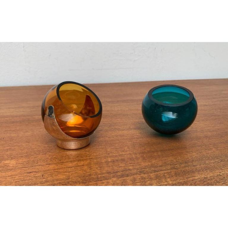 Metal Set of 3 Mid-Century Space Age German Art Deco Bowls from Quist, 1960s For Sale