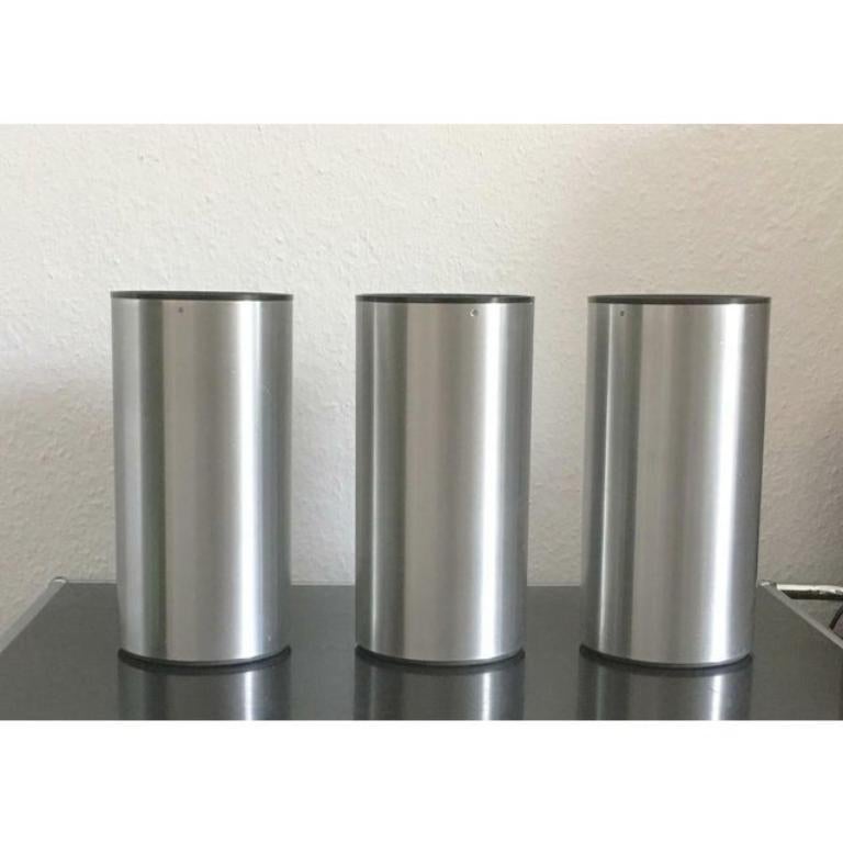 Métal Ensemble de 3 plafonniers minimalistes allemands de l'ère spatiale du milieu du siècle dernier, Staff, années 1960 en vente