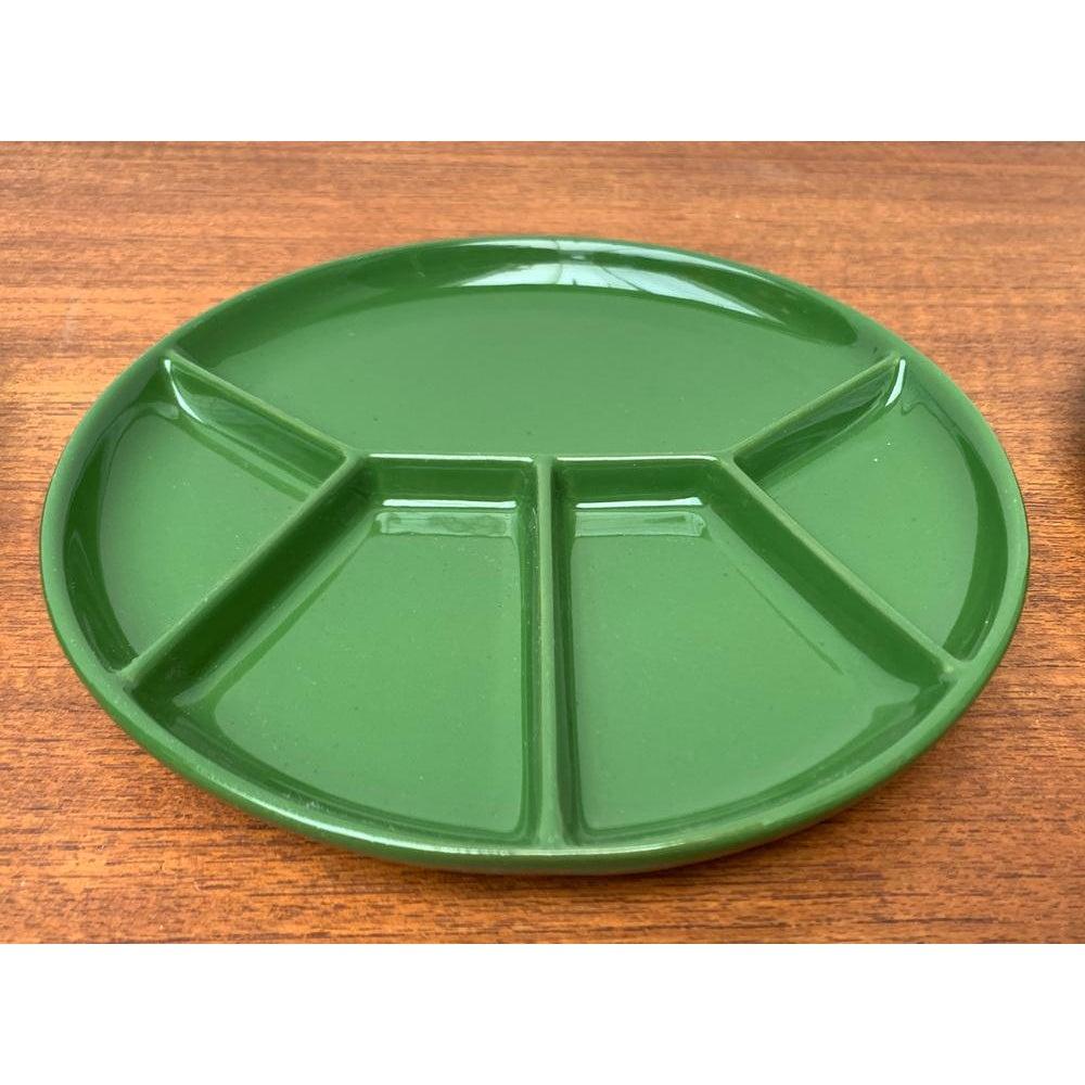 Ensemble de 3 assiettes ou bols en céramique verte de l'A Space du milieu du siècle dernier, années 1960 Excellent état - En vente à Hamburg, DE