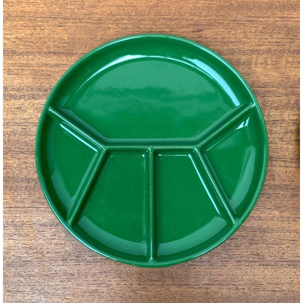 Ensemble de 3 assiettes ou bols en céramique verte de l'A Space du milieu du siècle dernier, années 1960 en vente 1