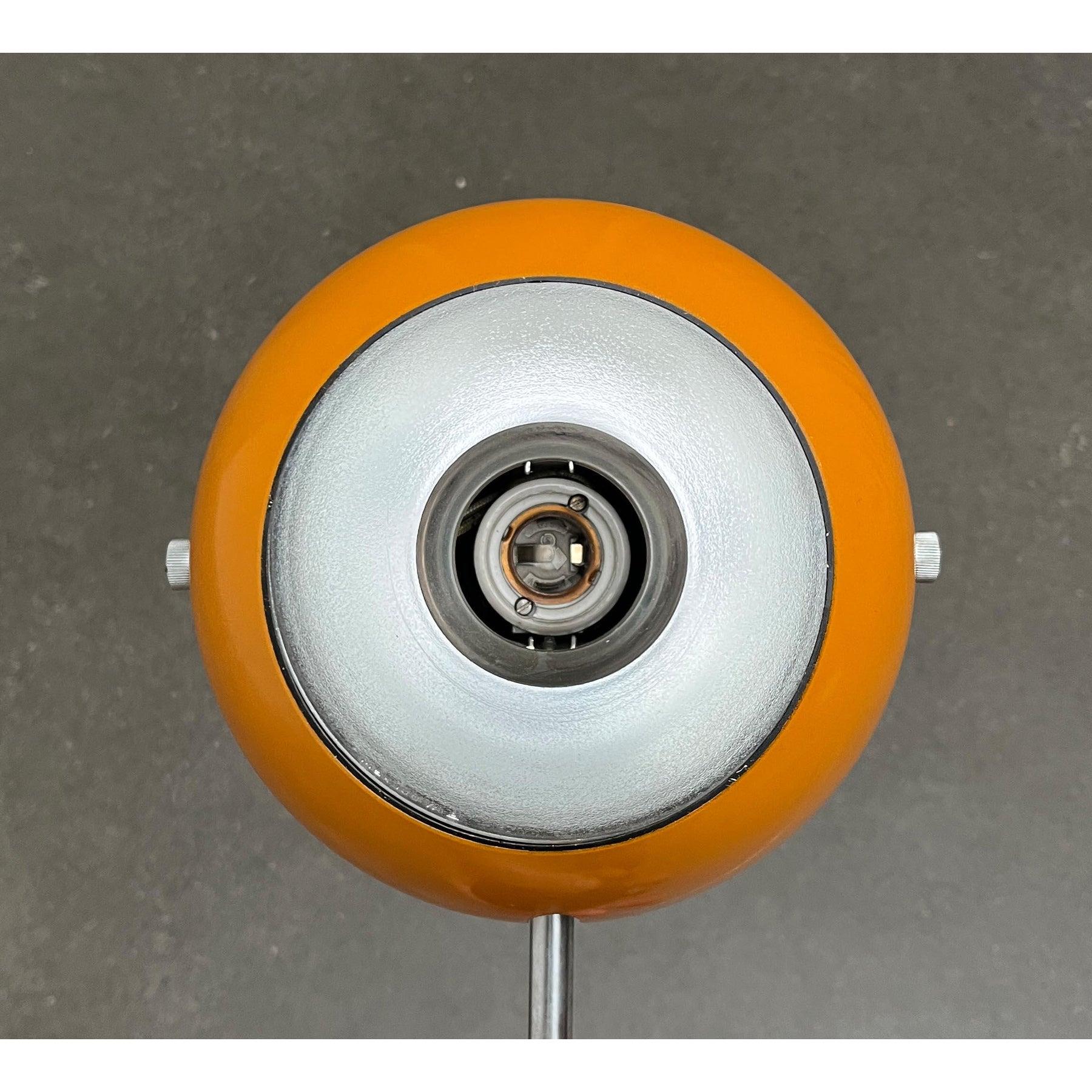 Set of 3 Mid-Century Space Age Yellow Ball Wall Lamps from Louis Poulsen, 1960s For Sale 8