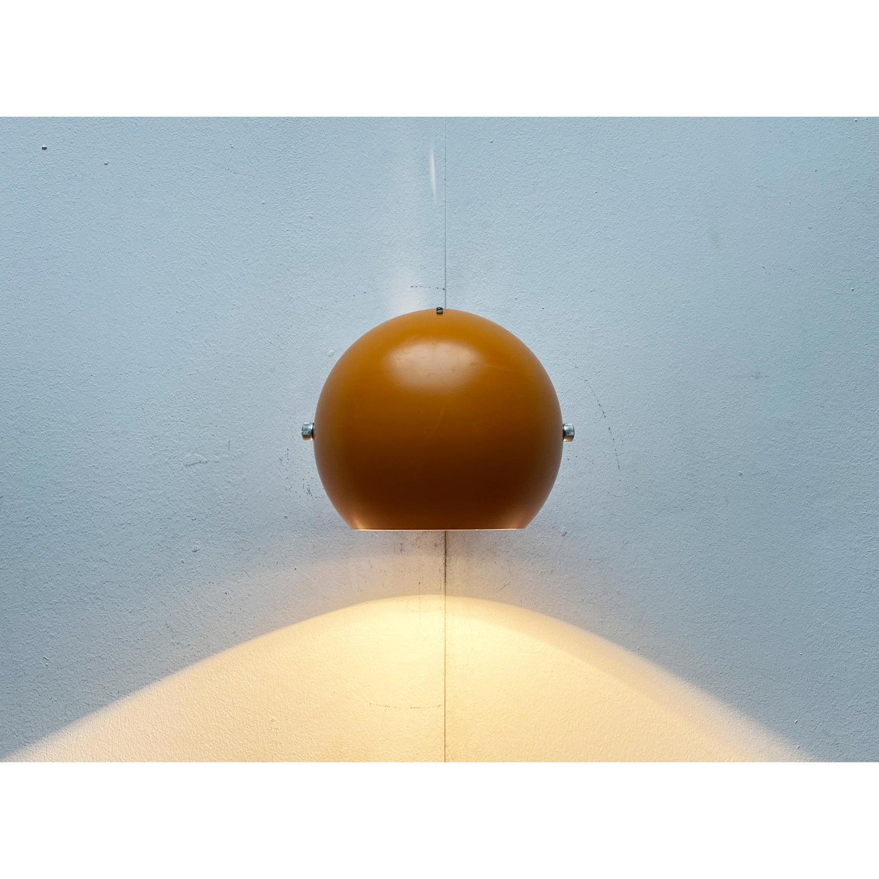Set of 3 Mid-Century Space Age Yellow Ball Wall Lamps from Louis Poulsen, 1960s For Sale 10