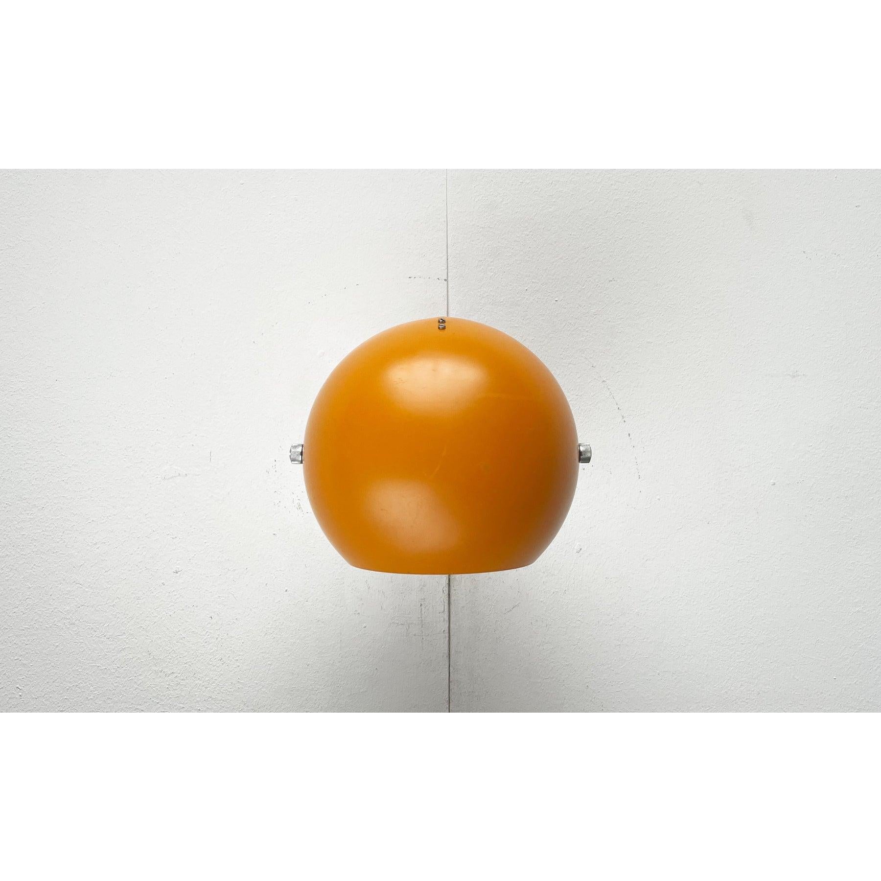 Set of 3 Mid-Century Space Age Yellow Ball Wall Lamps from Louis Poulsen, 1960s For Sale 2